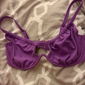 Purple Underwire Bralette - Women swim suit top 38 DD